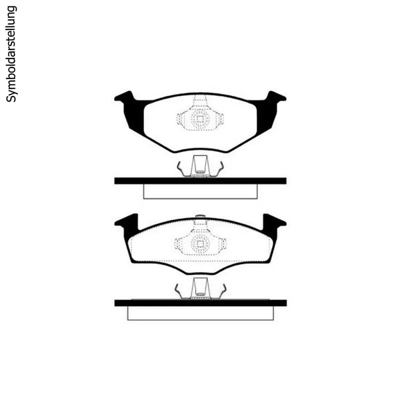 Aktuell Bremsbeläge Bremsbelagsatz Klötze vorne Seat Ibiza Cordoba + Montagepaste