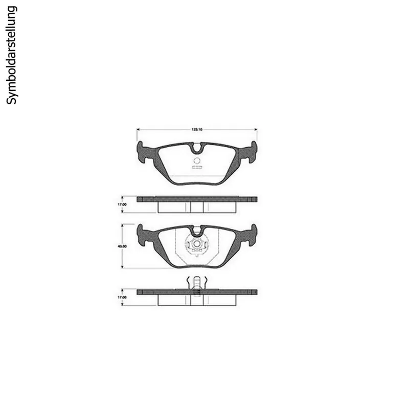 Sonderangebot Bremsbeläge Bremsbelagsatz Klötze hinten BMW 3er E36 E46 + Montagepaste