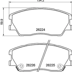 Must-Have HELLA Bremsbelagsatz, Scheibenbremse 8DB 355 040-591