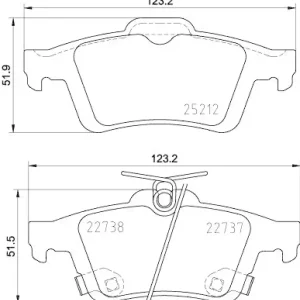 Gratis Versand HELLA Bremsbelagsatz, Scheibenbremse 8DB 355 037-661