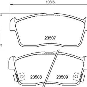 Letzte Chance HELLA Bremsbelagsatz, Scheibenbremse 8DB 355 009-631
