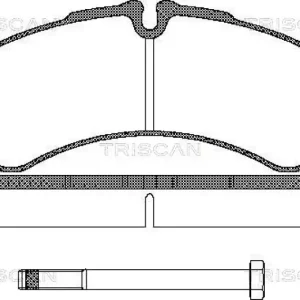 Wochenendangebot TRISCAN Bremsbelagsatz, Scheibenbremse 8110 15013