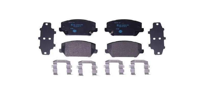 Garantierte Lieferung HELLA Bremsbelagsatz, Scheibenbremse 8DB 355 037-701