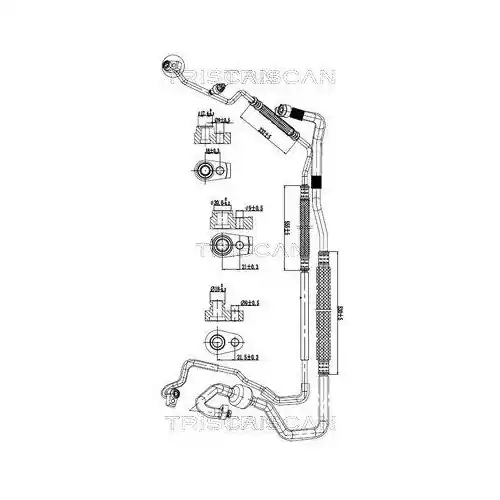 Versand Am Gleichen Tag TRISCAN Hochdruck-/Niederdruckleitung, Klimaanlage 9010 16053