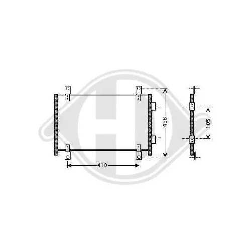 DIEDERICHS Kondensator, Klimaanlage DIEDERICHS Climate DCC1157 Rabatt