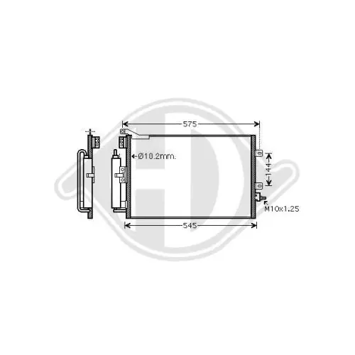 DIEDERICHS Kondensator, Klimaanlage DIEDERICHS Climate DCC1765 Neue Ware
