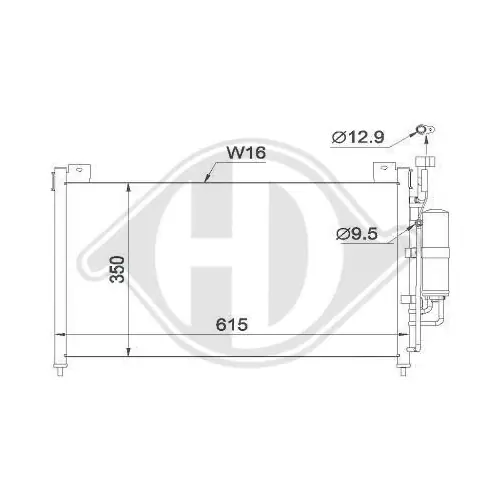 DIEDERICHS Kondensator, Klimaanlage DIEDERICHS Climate DCC1673 Saisonangebot