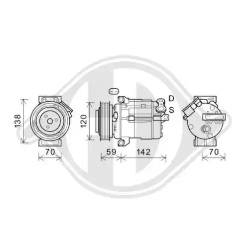 DIEDERICHS Kompressor, Klimaanlage DIEDERICHS Climate Highlight