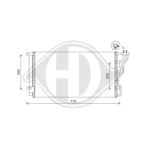 Schnäppchen DIEDERICHS Kondensator, Klimaanlage DIEDERICHS Climate DCC1916