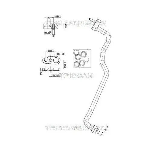 Versand Am Gleichen Tag TRISCAN Hochdruck-/Niederdruckleitung, Klimaanlage 9010 16018