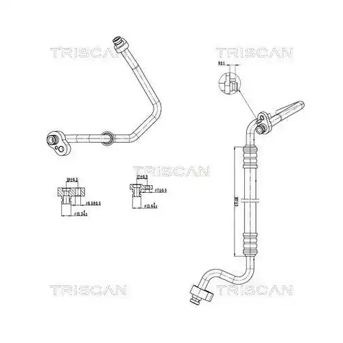 Versand Am Gleichen Tag TRISCAN Hochdruck-/Niederdruckleitung, Klimaanlage 9010 29047